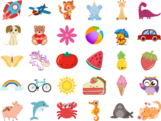 Animal Fruit Bundle Png Design Art