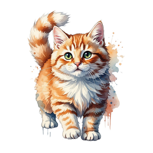 Cat Watercolor T shirt Png Svg